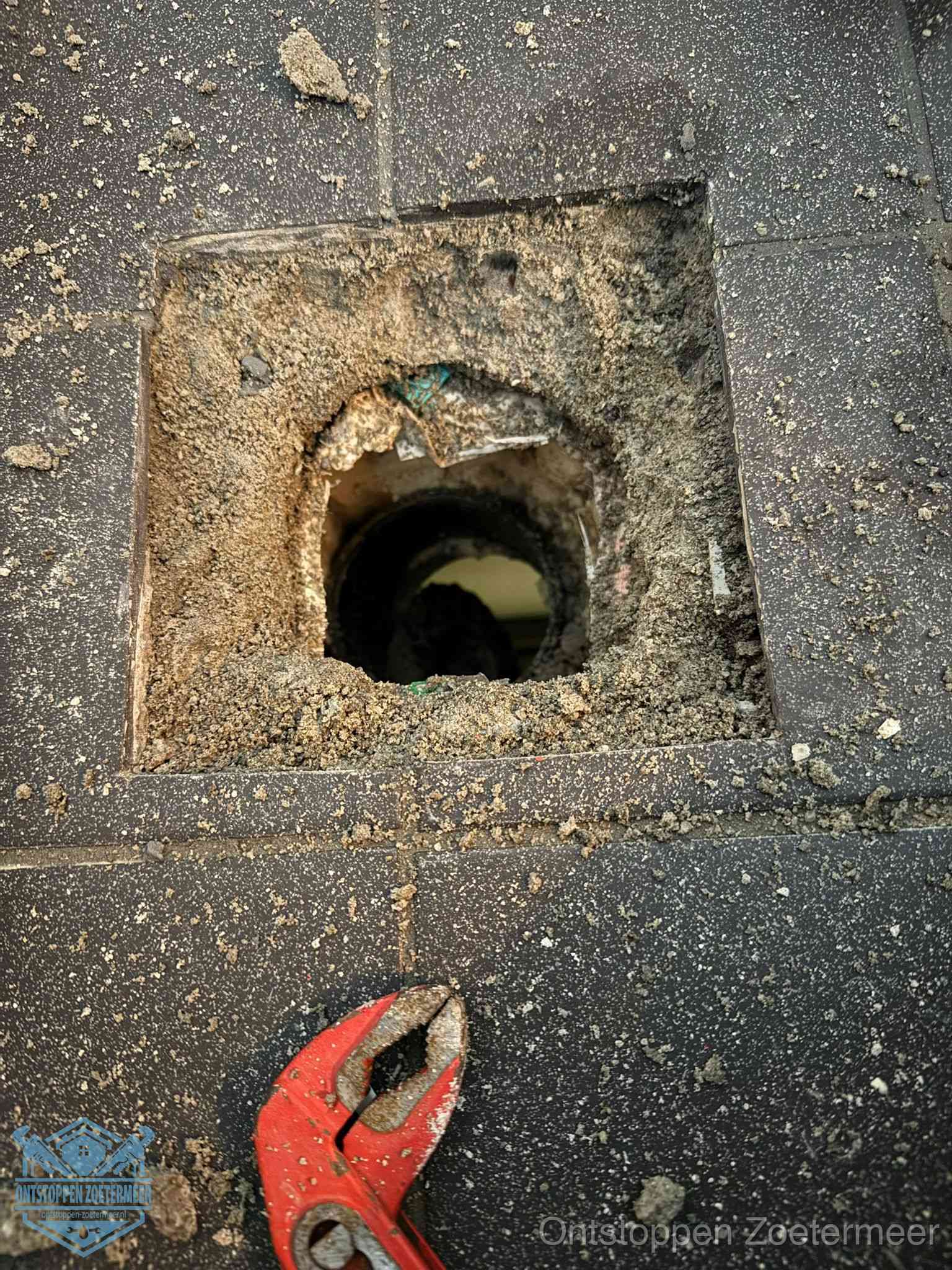 Rioolputje erfgrens eigendom in Zoetermeer